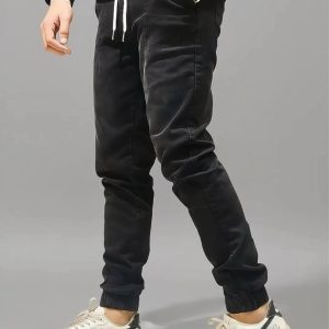 DENIM JOGGERS BLACK