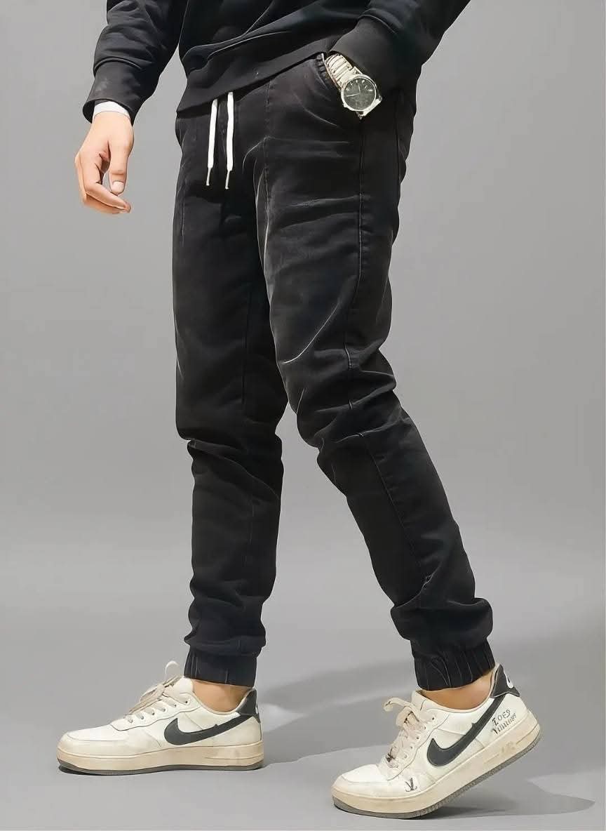 NEW DENIM JOGGAR’S ASH BLACK - Image 2